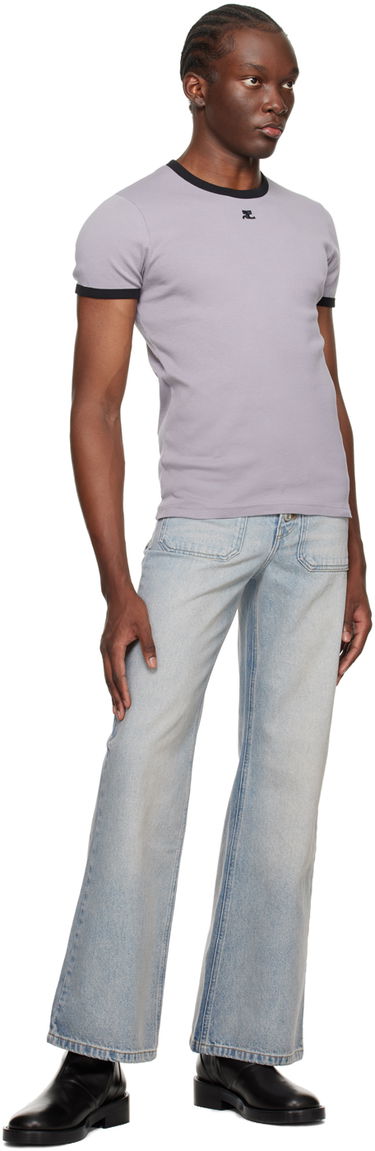 Jeans Courrèges Courrèges Multiflex Wide Leg Jeans Blå | 124DPA201DE0016, 3