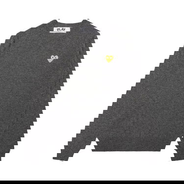 Sweater Comme des Garçons PLAY Gold Heart Crewneck Grå | az n048 051 3, 1