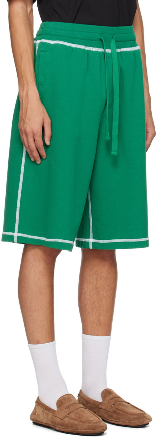 Shorts Dolce & Gabbana Embroidered-Logo Shorts Grøn | GP08BZG7NON, 1