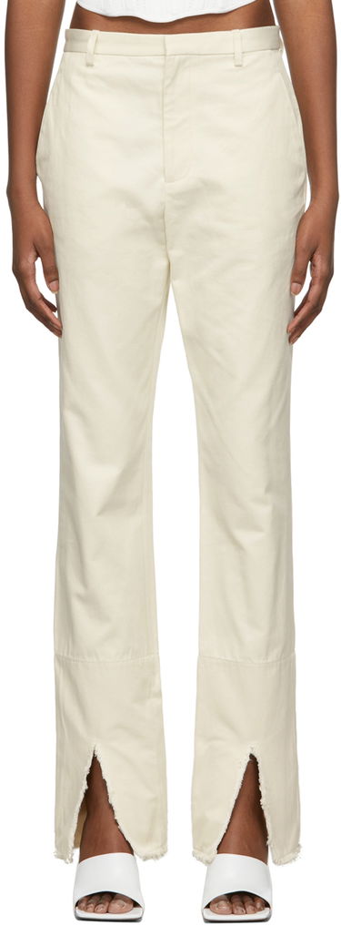 Bukser Dion Lee Split Frayed Trousers Hvid | C2028R22, 0