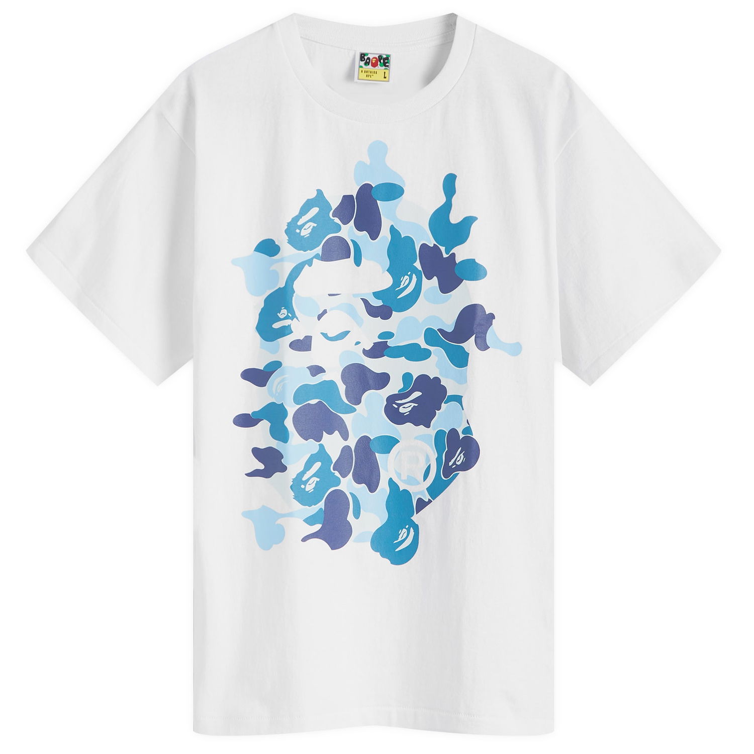 T-shirt BAPE A Bathing Ape ABC Camo Rebuild Big Ape Head T-Shirt Hvid | 001TEK301040M-WHB, 0