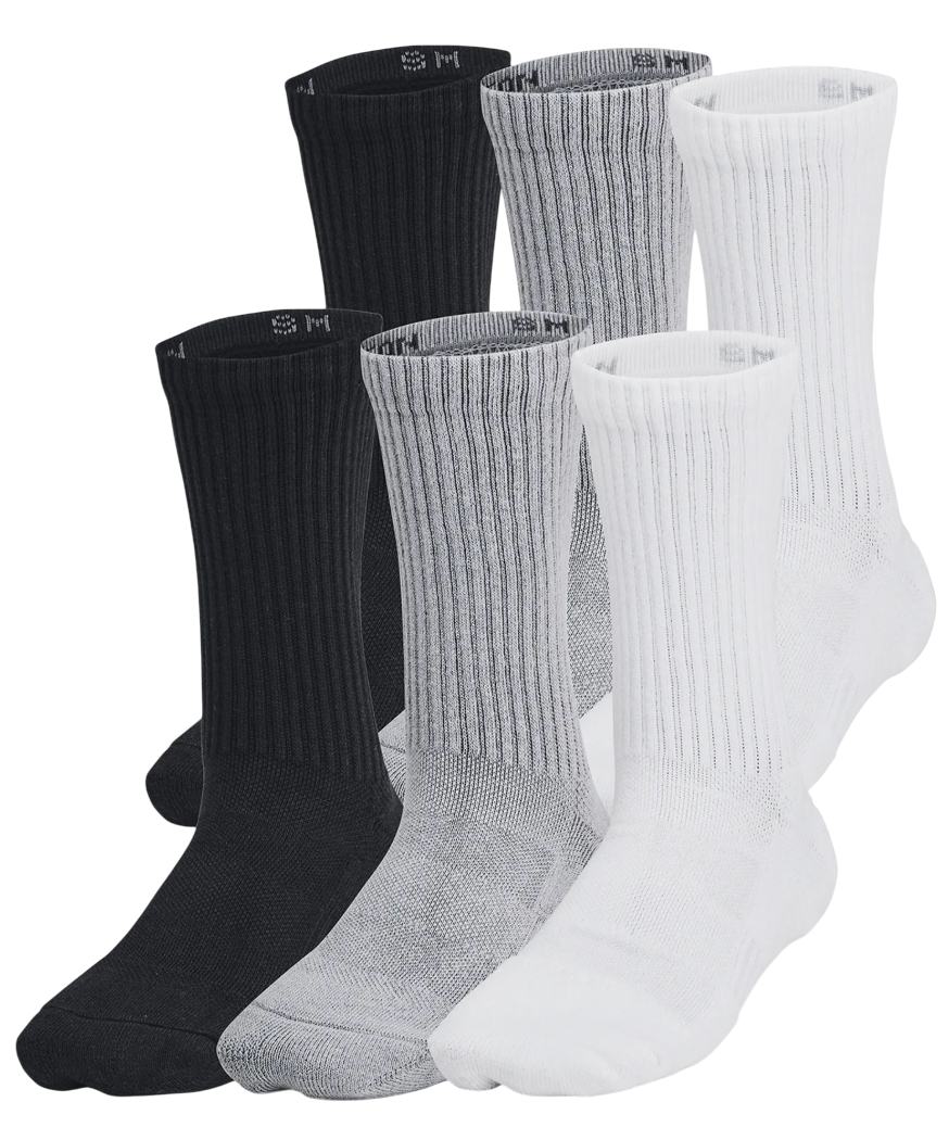 Sokker Under Armour Youth 6-Pack Crew Socks Grå | 1386314-035, 0