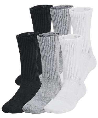 Sokker Under Armour Youth 6-Pack Crew Socks Grå | 1386314-035, 0