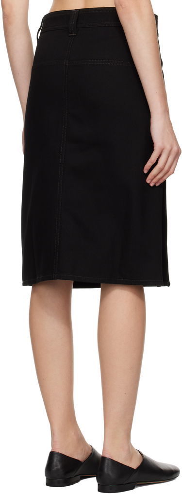 Nederdel LEMAIRE Straight Denim Midi Skirt Sort | SK1040 LD1004, 2
