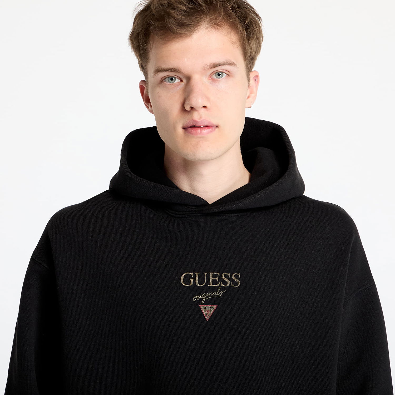 Sweatshirt GUESS Guess Originals Baker Hoodie Sort | M5RQ32K9V31-JTMU, 1