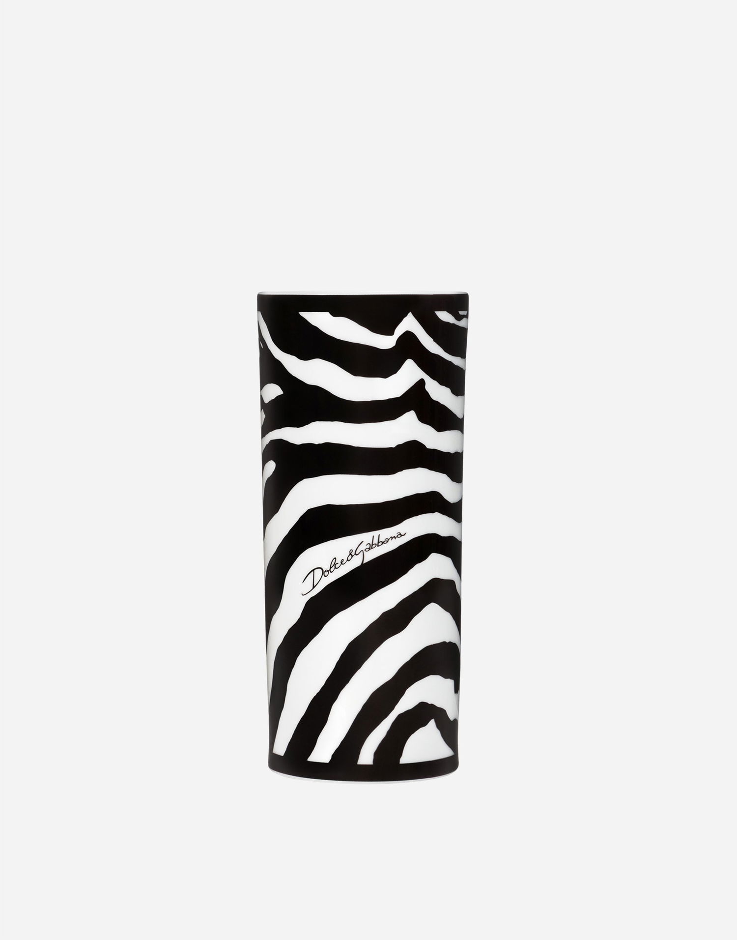 Home decor Dolce & Gabbana Dolce & Gabbana Cylindrical Porcelain Vase Onesize Flerfarvet | TCC196TCAMXUZ003, 0