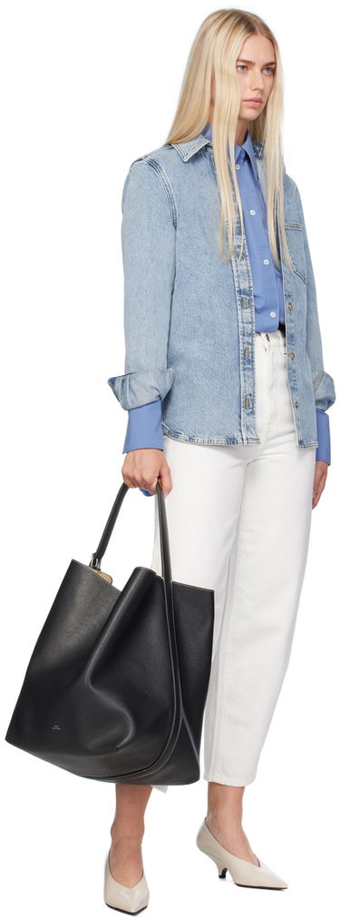 Skjorte TOTEME Petite Denim Shirt Blå | 243-WRT0330-FB0045, 3