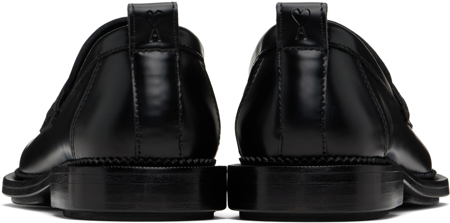 Skjorte AMI AMI Paris Anatomical Toe Leather Loafers Sort | HSV050.AL0097, 1