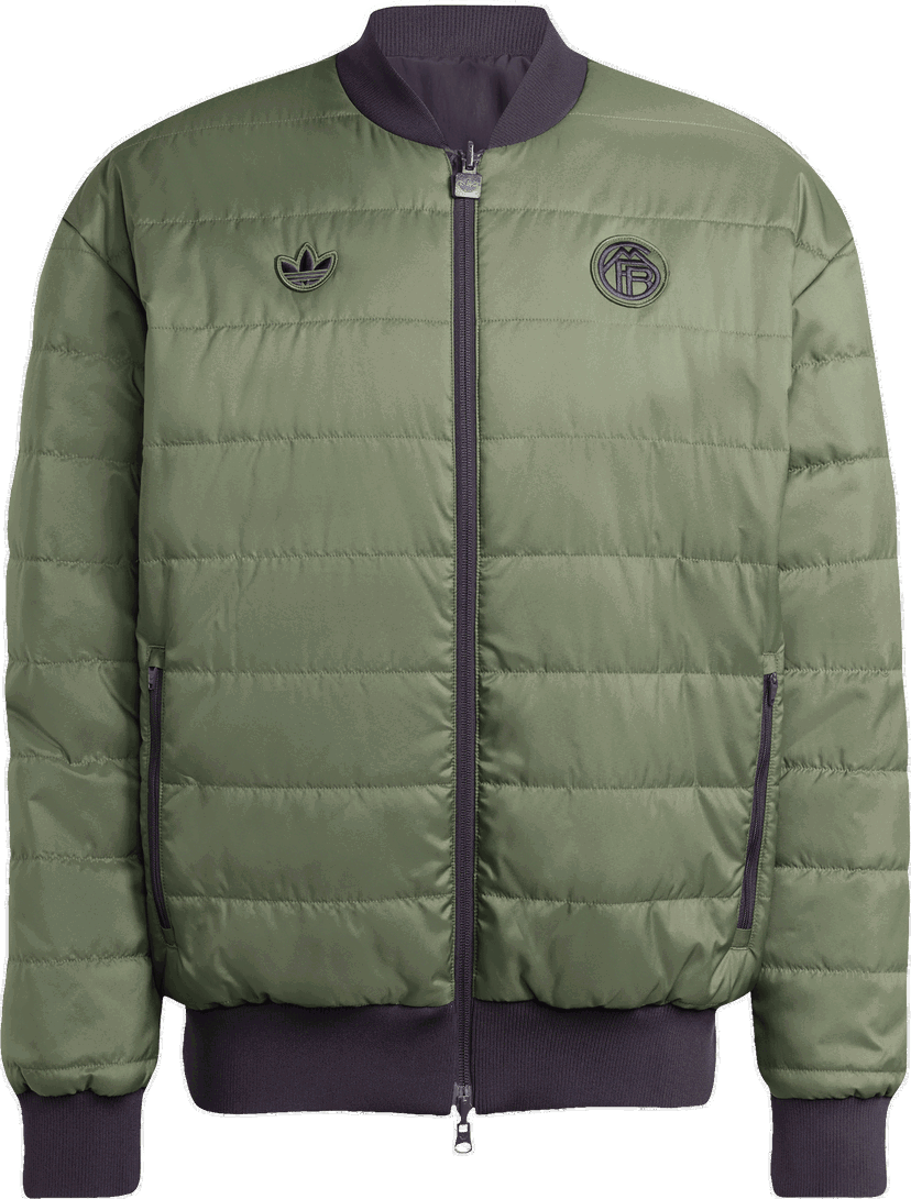 Bomberjakke adidas Originals FC Bayern Munich Icon Bomber Jacket Grøn | jm9434