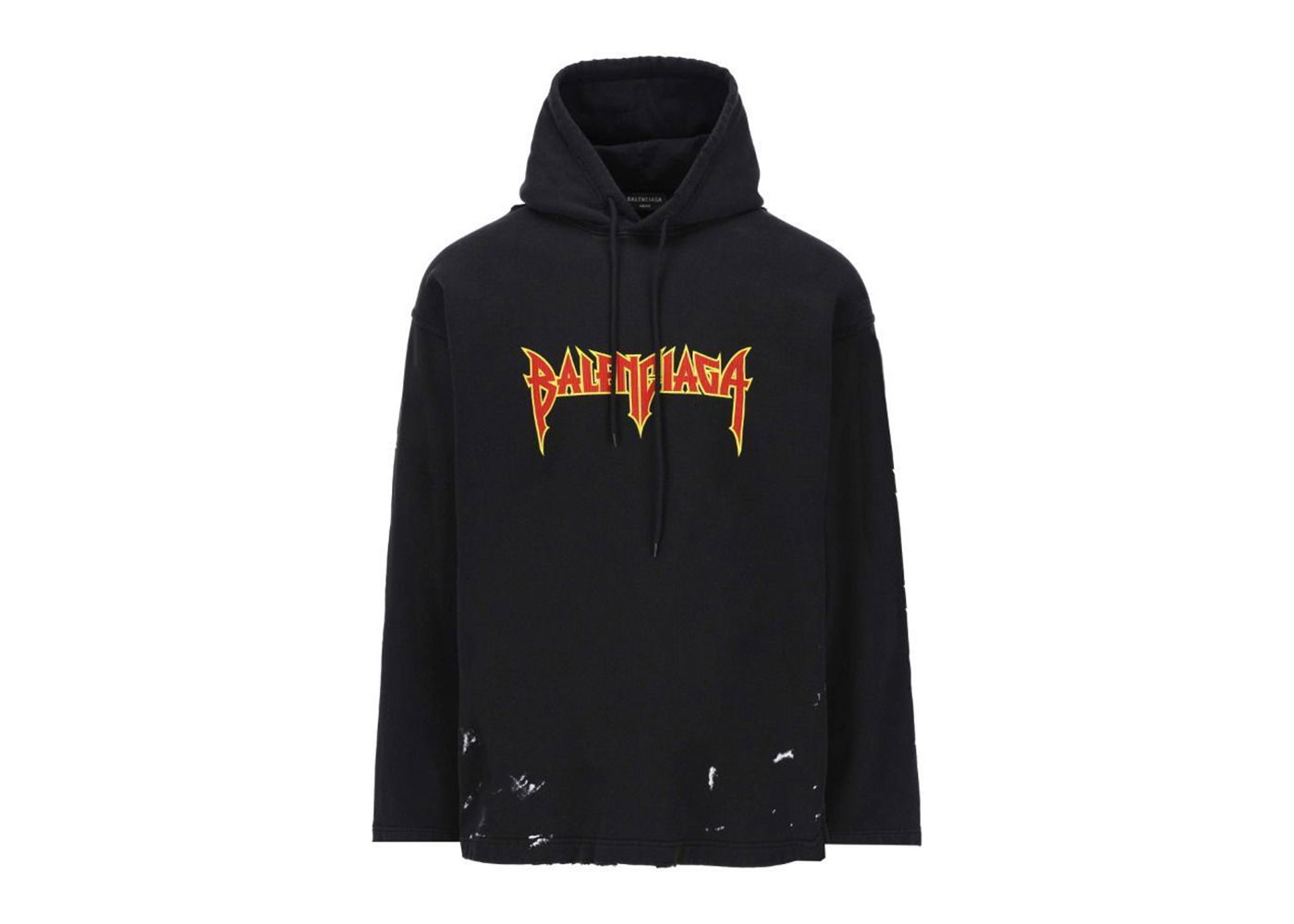 Sweatshirt Balenciaga Metal Vintage Hoodie Sort | 698083TMV891055, 0