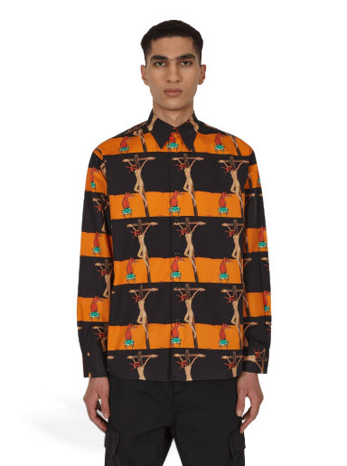 Skjorte Sex Skateboards Crusifix Button Up Flerfarvet | SX27 001