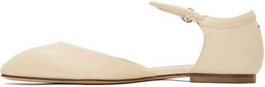 Tøj Aeyde Aeyde Miri Ankle Strap Flats Beige | A11-FL-RKLS08FL47-SS24-100-007, 2