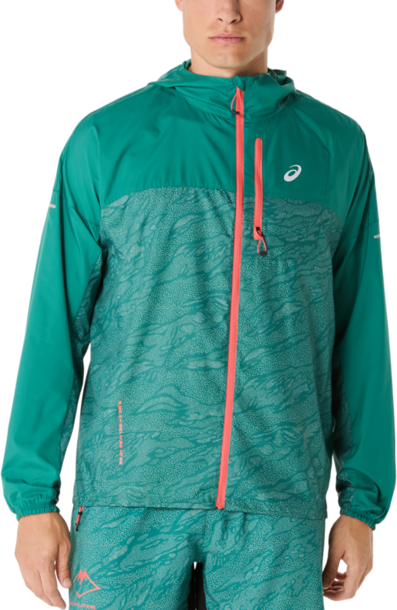Vindjakke Asics Fujitrail Packable Windbreaker Jacket Grøn | 2011c991-300