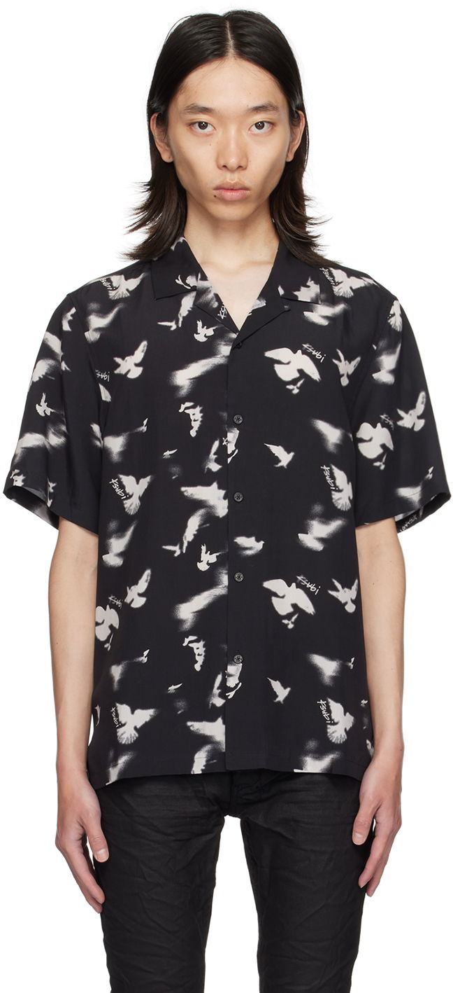 Skjorte Ksubi Black Flight Resort Shirt Sort | MPF24SH004