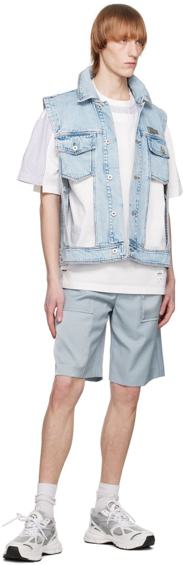 T-shirt Feng Chen Wang Feng Chen Wang Distressed T-Shirt Hvid | FMS15TS03, 4