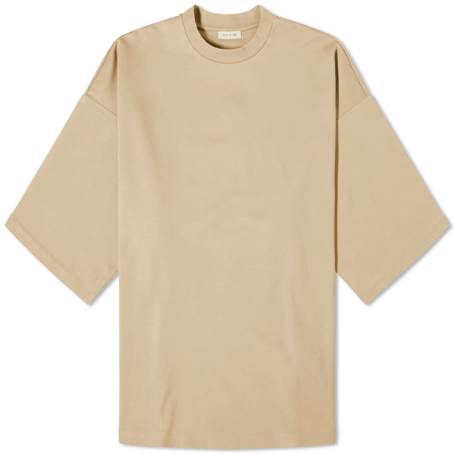 T-shirt Fear of God Embroidered Thunderbird Milano T-Shirt Beige | FG850-20527VIS-260, 0