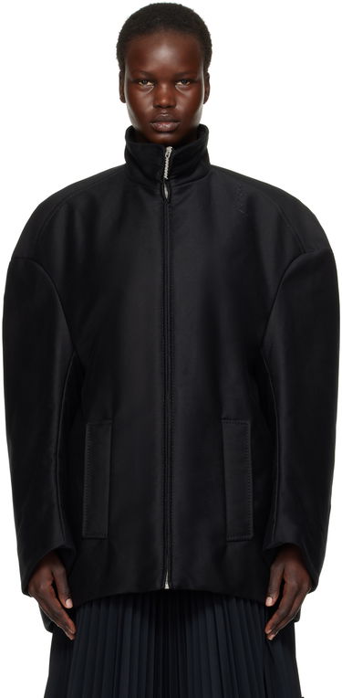 Bomberjakke Marni Marni Organic Cotton Oversized Jacket Sort | JKMA0328SW TCY36, 0