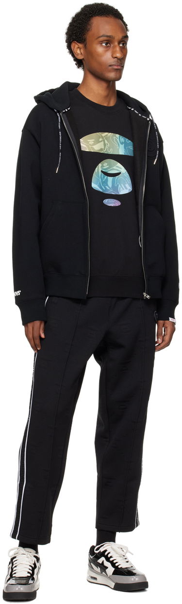 Joggingbukser AAPE by A Bathing Ape AAPE by A Bathing Ape Jacquard Sweatpants Sort | AAPPTMA644XXLBKX, 3