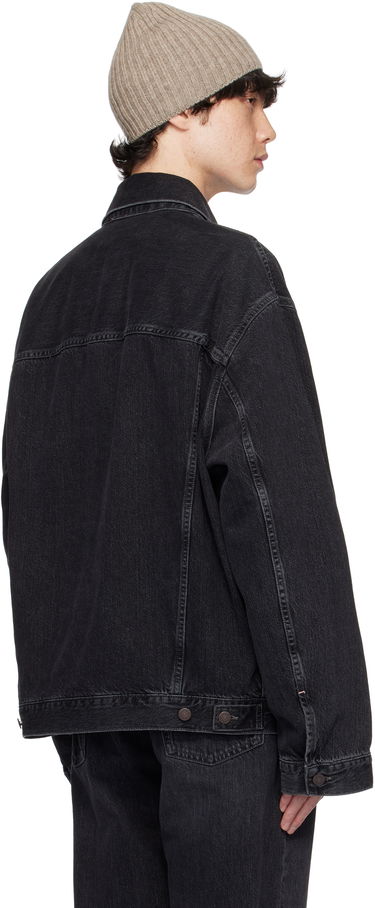 Jakke Acne Studios Black Oversized Denim Jacket Sort | C90179-, 2