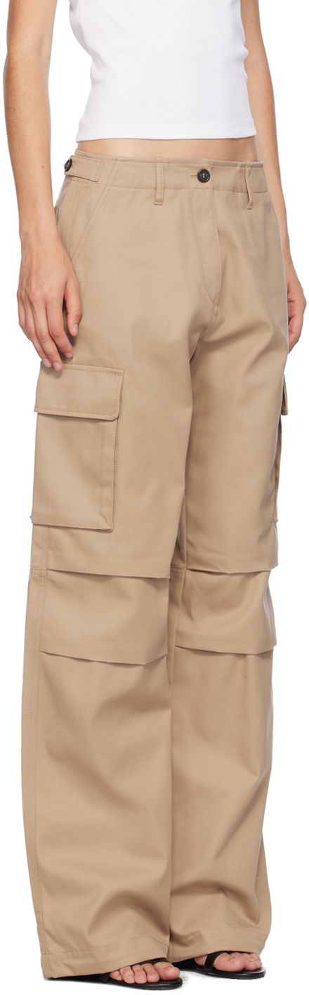 Cargo bukser Coperni Coperni Wide Leg Tailored Cargo Pants Beige | COPP40836, 1