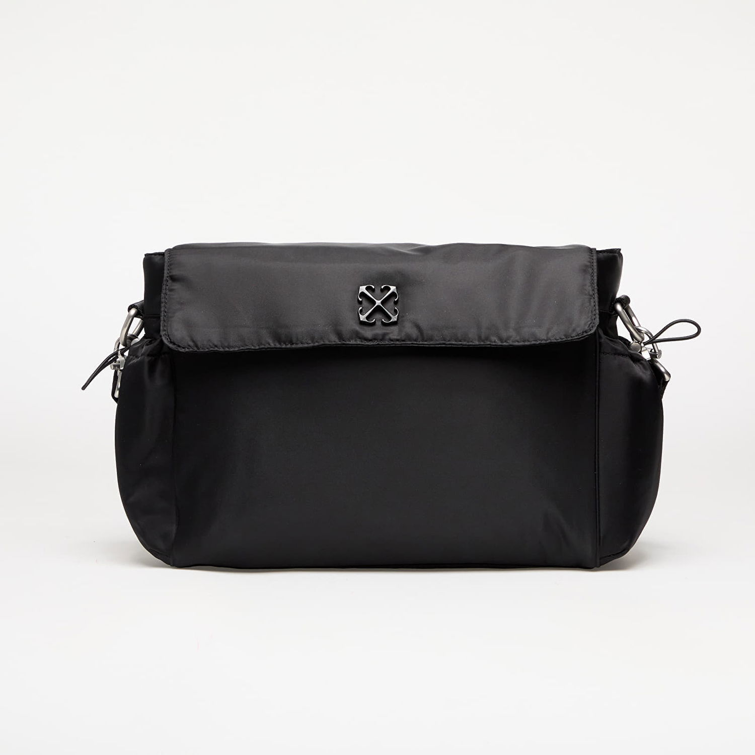 Skuldertaske Off-White Off-White Kids Arrow Soft Jitney Diaper Bag Sort | OBXE001C99FAB0011010, 0