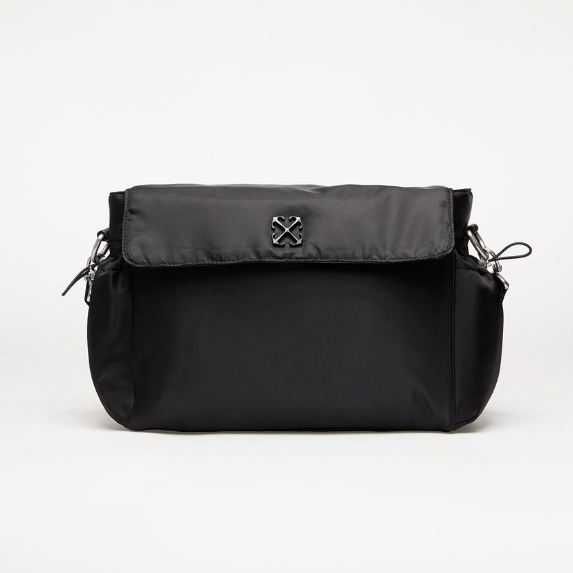 Skuldertaske Off-White Off-White Kids Arrow Soft Jitney Diaper Bag Sort | OBXE001C99FAB0011010