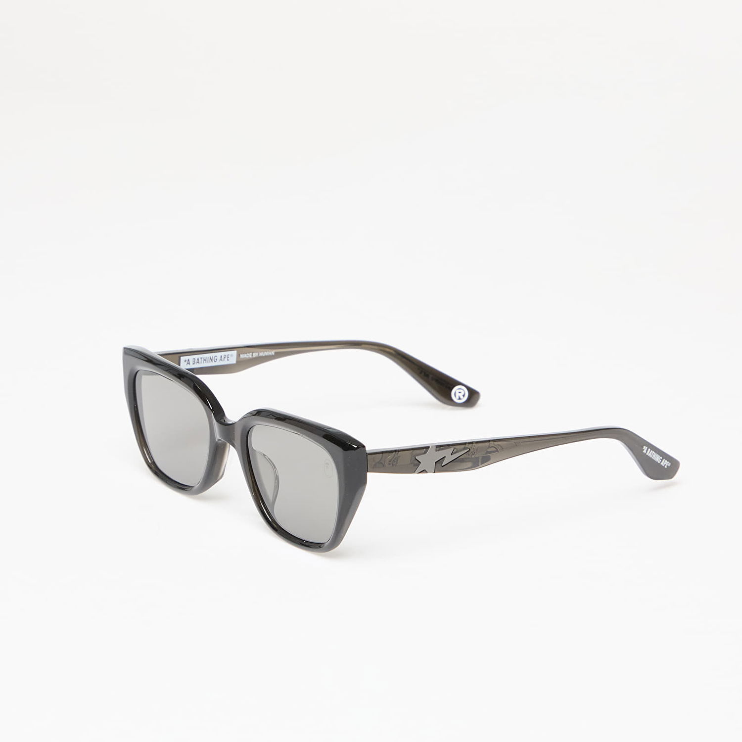 Solbriller BAPE A BATHING APE Sunglasses 4 Sort | 001GLK701321M GRA, 1