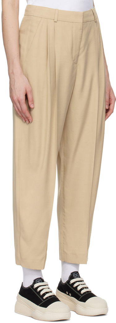 Bukser Stella McCartney Stella McCartney Tapered Trousers Beige | 5919643DU701, 1