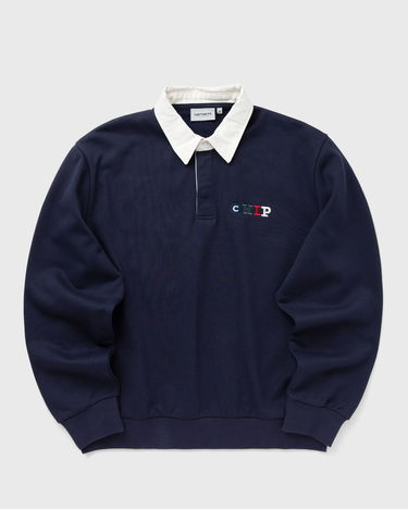 Sweatshirt Carhartt WIP Rugby Sweatshirt Mørkeblå | I034592-0AG.XX, 0