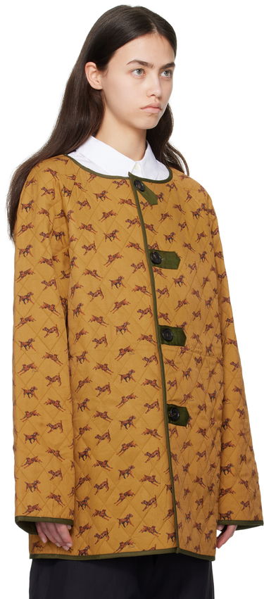 Puffer jakke Bode Bode Crittendon Reversible Liner Coat Gul | MRS25OW011, 4