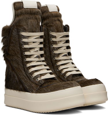 Sneakers og sko Rick Owens Rick Owens Concordians Megageobaskets Brun | RR02E1855 LHLC, 3