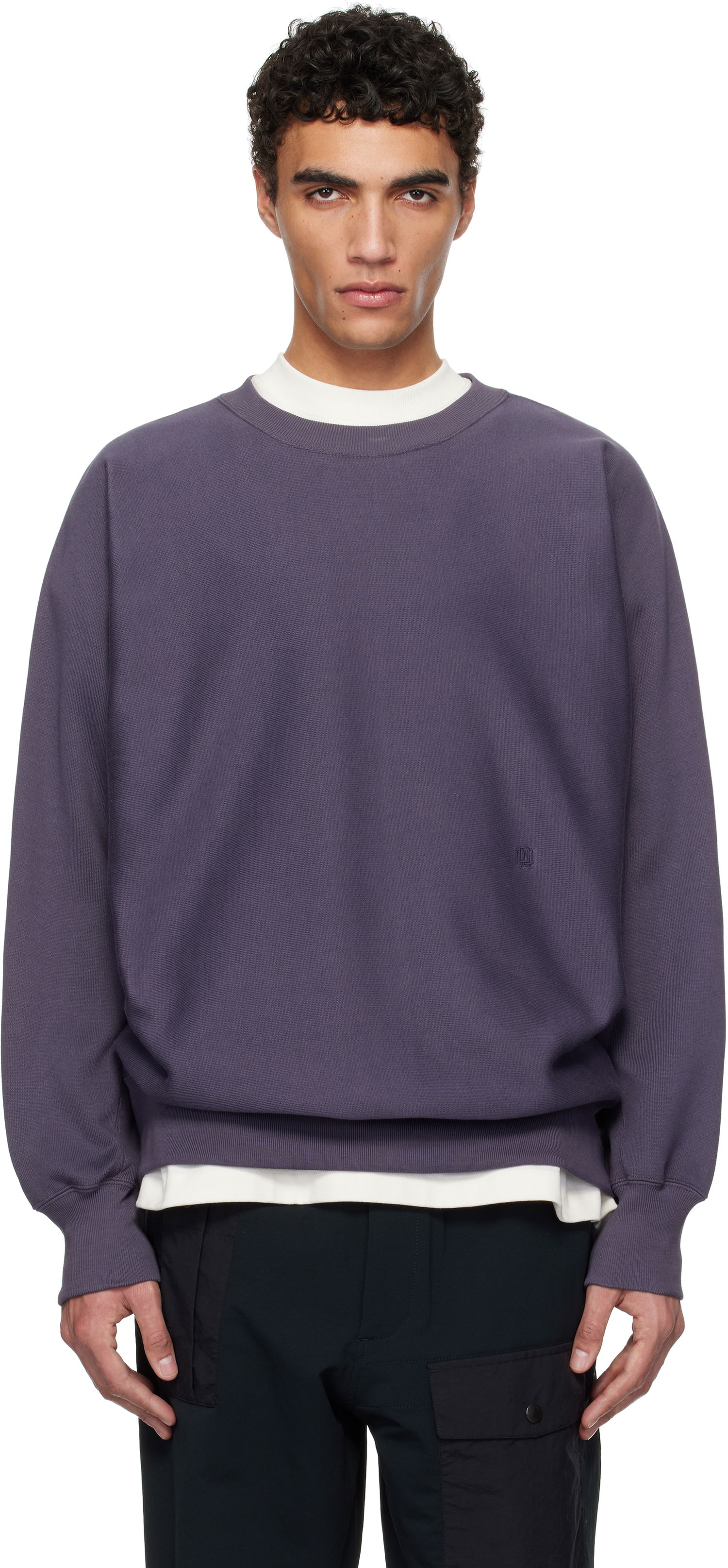 Sweatshirt NANAMICA nanamica Crew Neck Sweatshirt Lilla | S25SH011U, 0