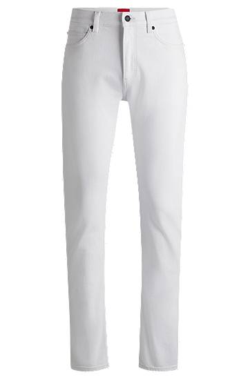 Bukser BOSS Slim-Fit Stretch Denim Jeans Hvid | 50530605