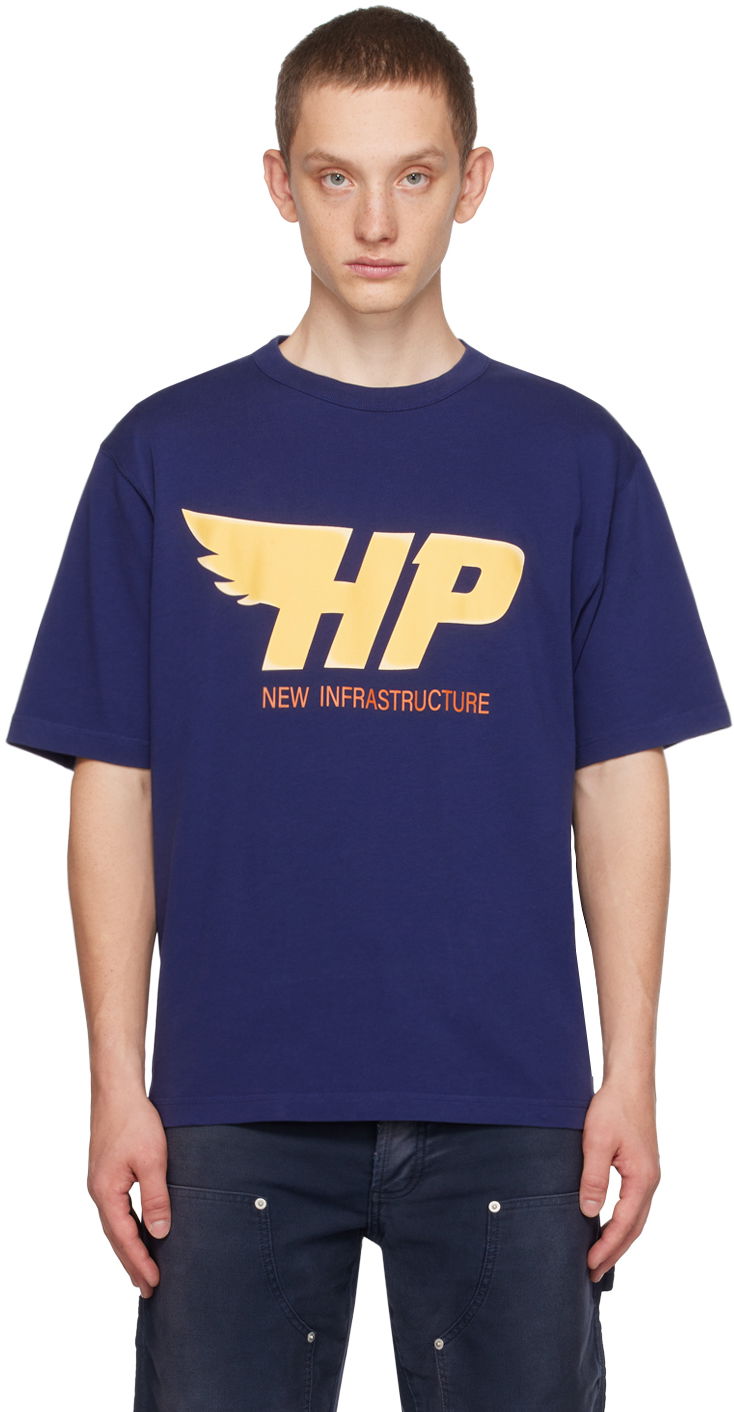 T-shirt HERON PRESTON Fly T-Shirt Mørkeblå | HMAA032F23JER0094619, 0