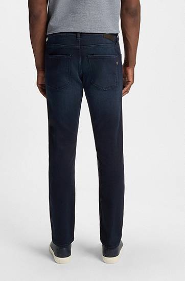 Jeans BOSS BOSS Delaware Slim-Fit Stretch Denim Jeans Mørkeblå | 50544927, 1