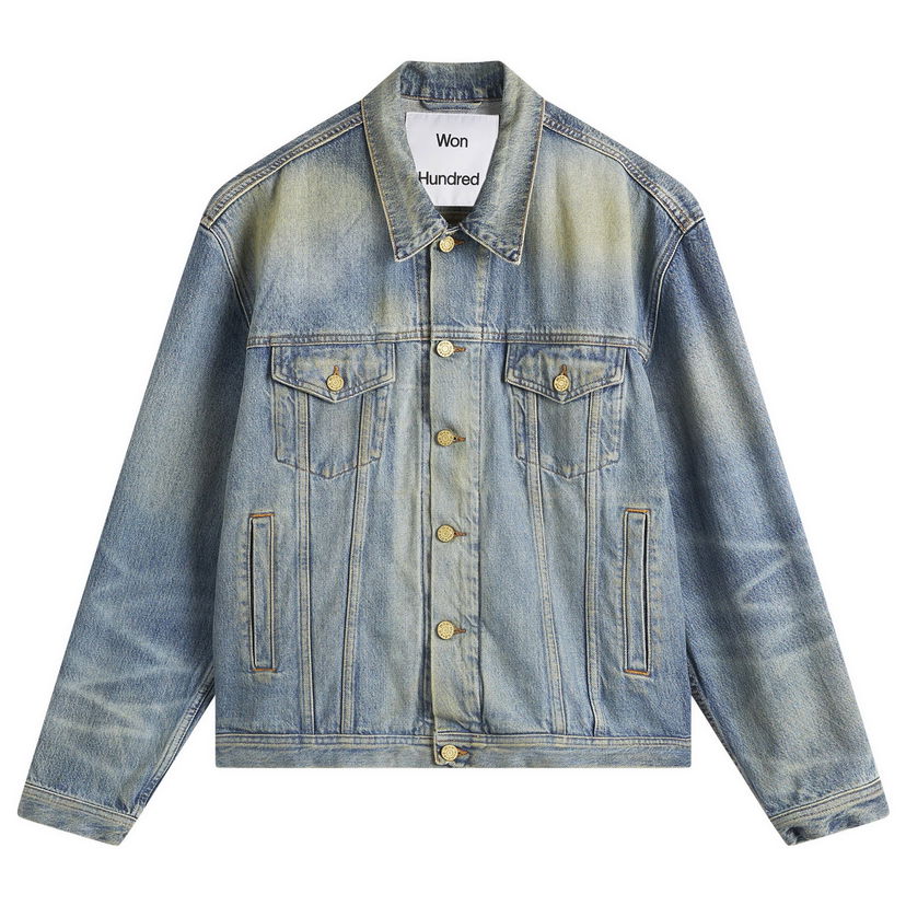Jeans Won Hundred Won Hundred Liverpool Denim Jacket, Size Large Blå | 3569-15028