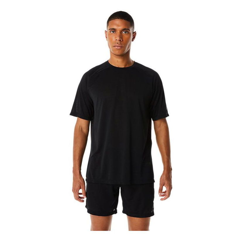 T-shirt Asics Actibreeze Jacquard Short Sleeve T-Shirt Sort | 2031D762-001