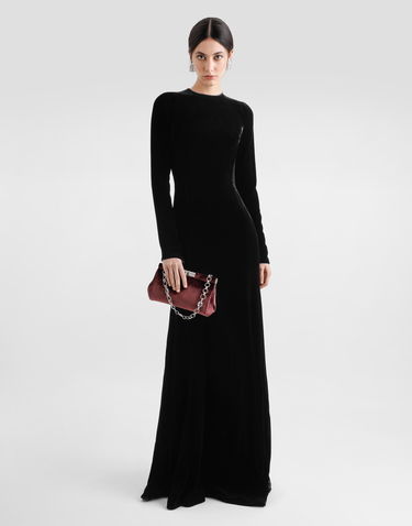 Håndtaske Dolce & Gabbana Dolce & Gabbana Marlene Velvet Clutch Bourgogne | BB7620A647580342, 1