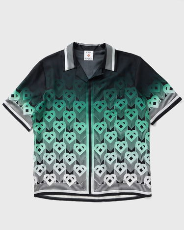 Skjorte Casablanca Cuban Collar Short Sleeve Shirt Grøn | MPF25-SH-003-04, 0