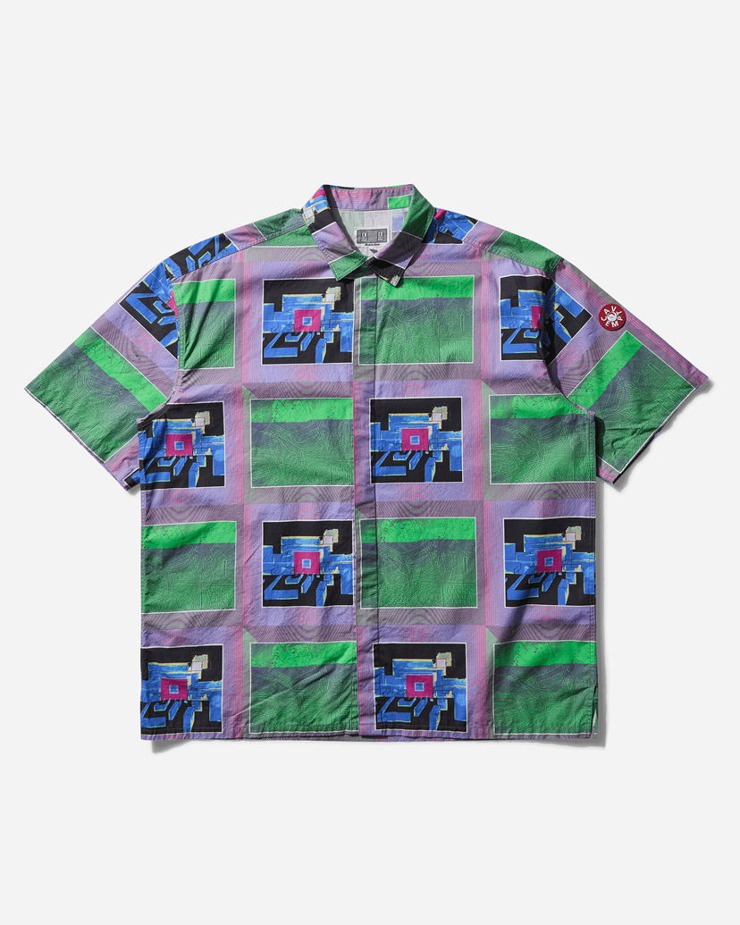 Skjorte Cav Empt Galatea Galante VH Print Short Sleeve Shirt Flerfarvet | CES27SH10 PURPLE