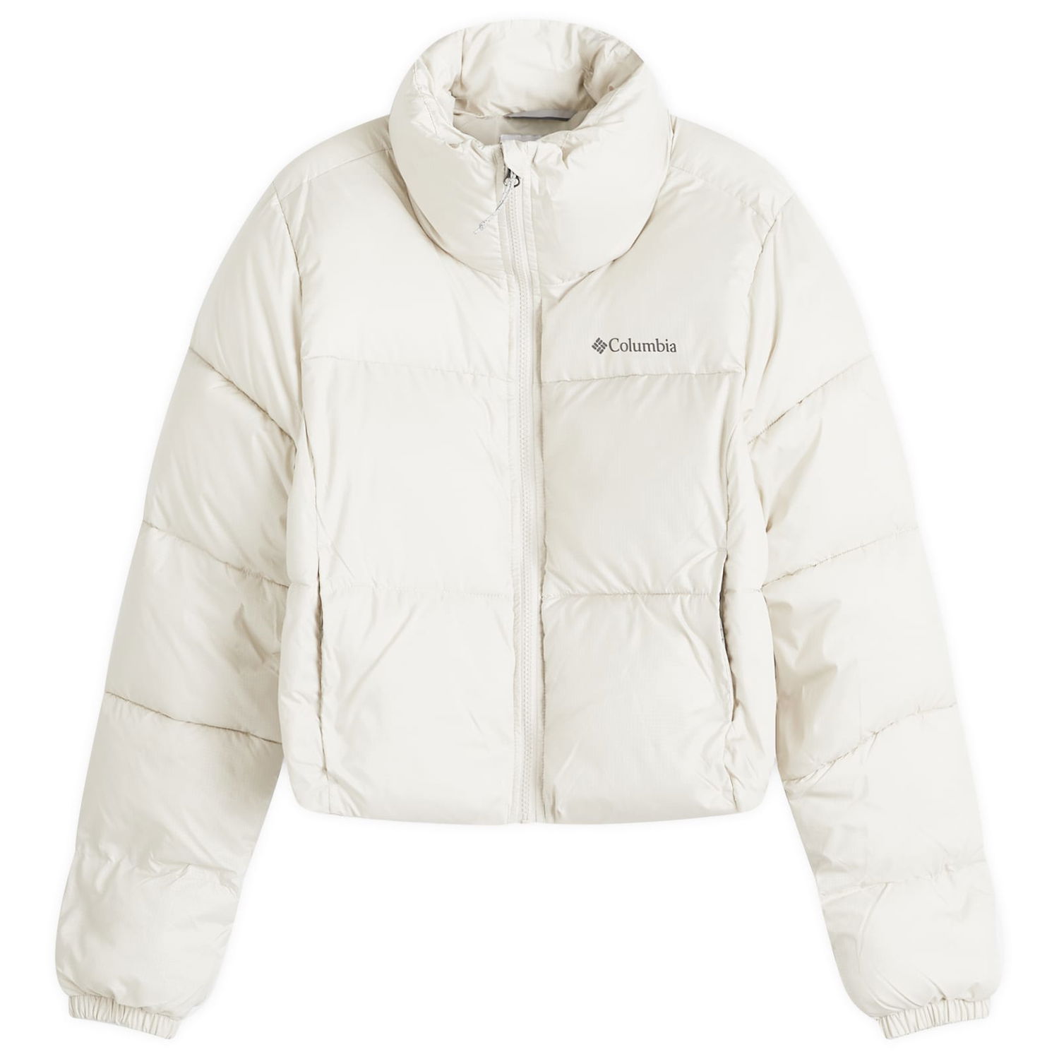 Puffer jakke Columbia Women's Puffect Cropped Puffer Jacket Hvid | 2088501-STONE, 0