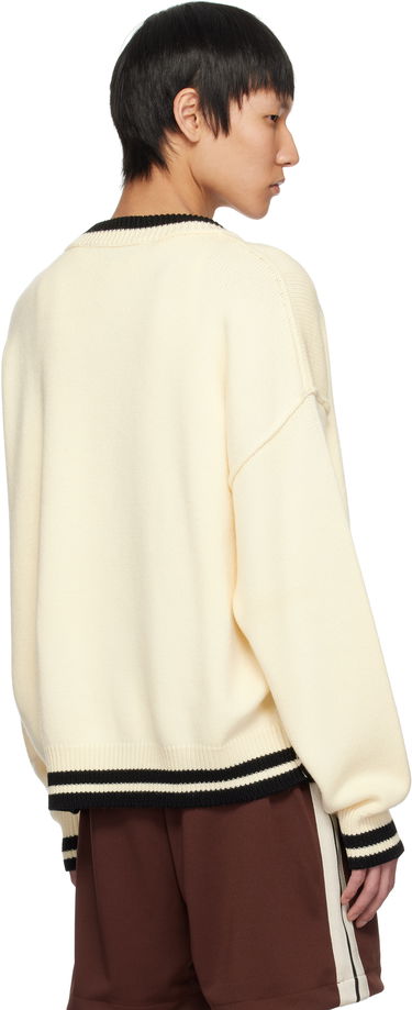 Sweater Palm Angels Palm Angels 'Bear in Mind' Knit Sweater Beige | PMHE007S25KNI0010360, 2