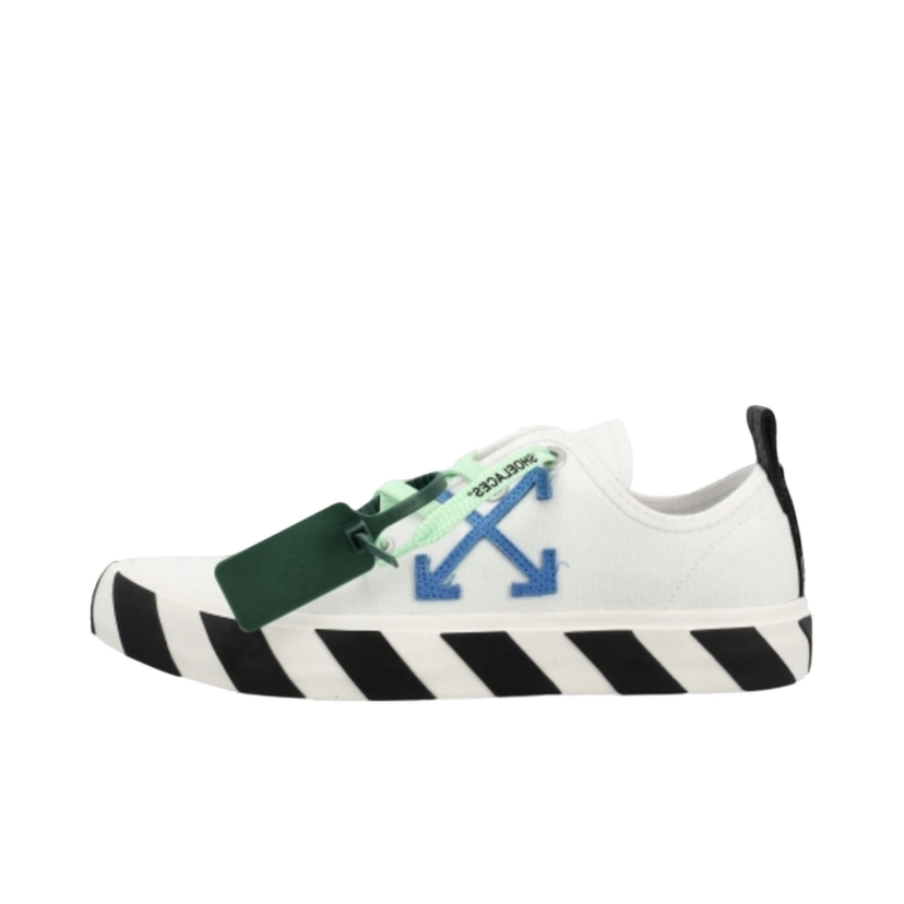 Sneakers og sko Off-White Hybrid Low Vulcanized Canvas White Navy Blue Hvid | OMIA245C99FAB0010146