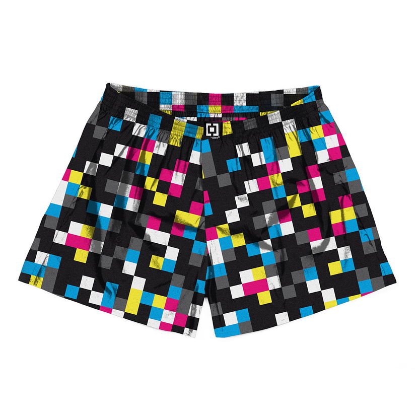 Boksere Horsefeathers Boxers Manny Boxer Shorts Cmyk Check Sort | AM167D