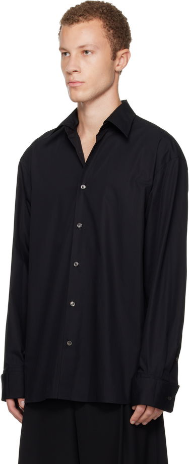 Skjorte Dries Van Noten Dries Van Noten Sequinned Trim Shirt Sort | 252-020740-2293, 3