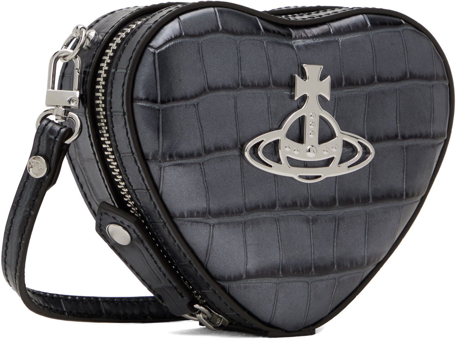 Håndtaske Vivienne Westwood Vivienne Westwood Mini Heart Crossbody Pouch Grå | 58020003W-L00A2-, 1