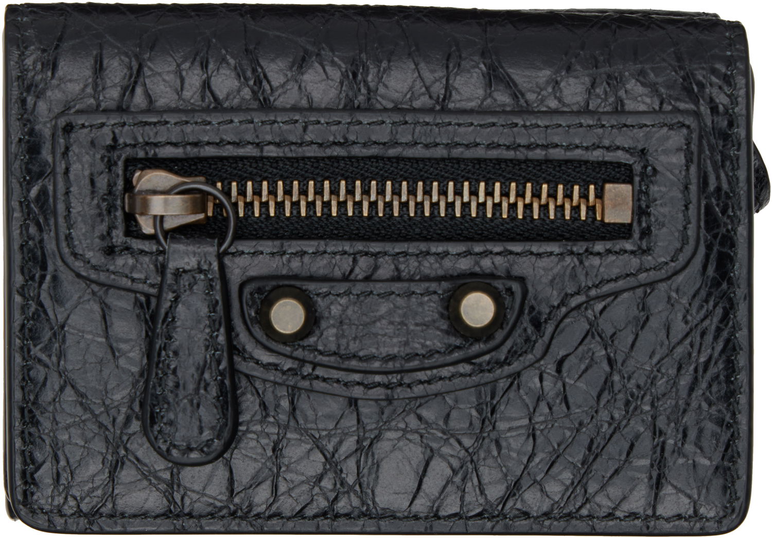 Tegnebog Balenciaga 'Le City' Mini Leather Wallet Sort | 810669 2ABFY, 0