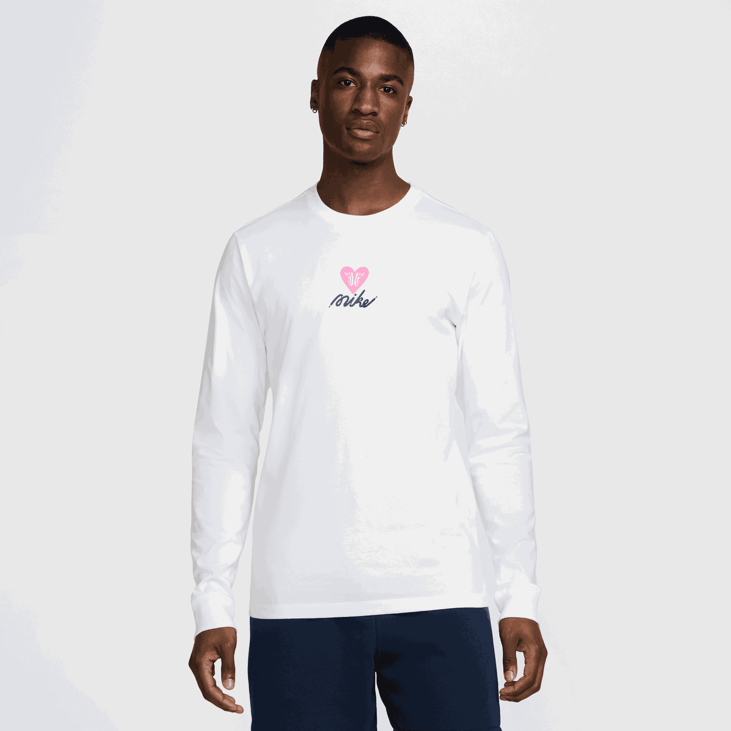 T-shirt Nike Sportswear Long Sleeve T-Shirt Hvid | HV9807-100, 0