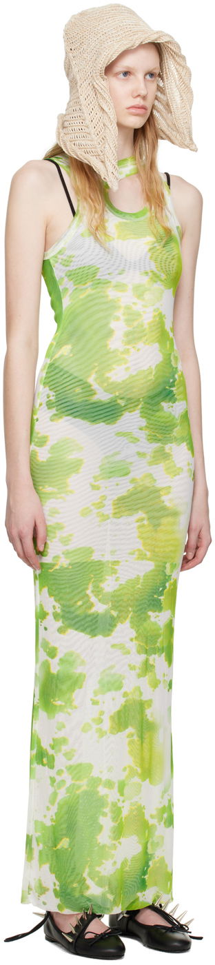 Kjole Ottolinger Ottolinger Exclusive Tie-Dye Maxi Dress Grøn | 100717, 1