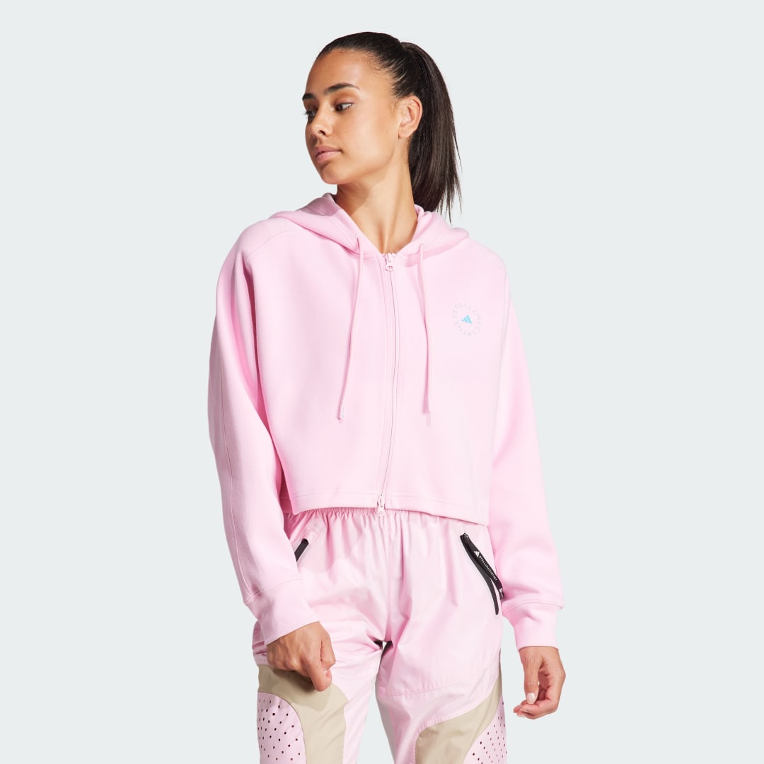 Sweatshirt adidas Performance adidas adidas by Stella McCartney Mikina adidas by Stella McCartney Cropped Beige | IT2538, 1